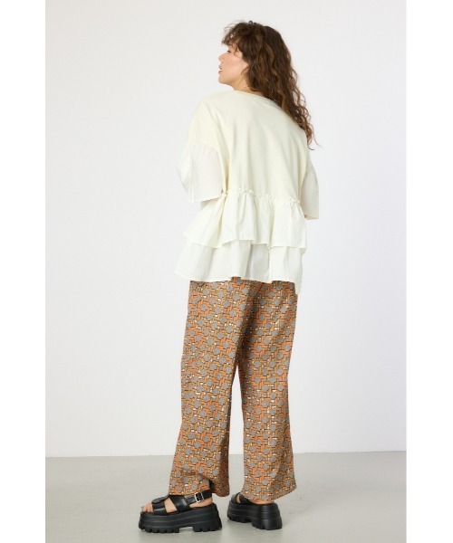 RODEO CROWNS WIDE BOWL（ロデオクラウンズワイドボウル）の「ピグメントバックフリルトップス（その他トップス・レディース・グリーン/ブラック/ライトピンク/オフホワイト・FREE）」の18枚目の写真