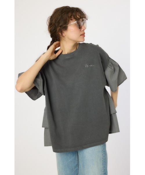 RODEO CROWNS WIDE BOWL（ロデオクラウンズワイドボウル）の「ピグメントバックフリルトップス（その他トップス・レディース・グリーン/ブラック/ライトピンク/オフホワイト・FREE）」の17枚目の写真