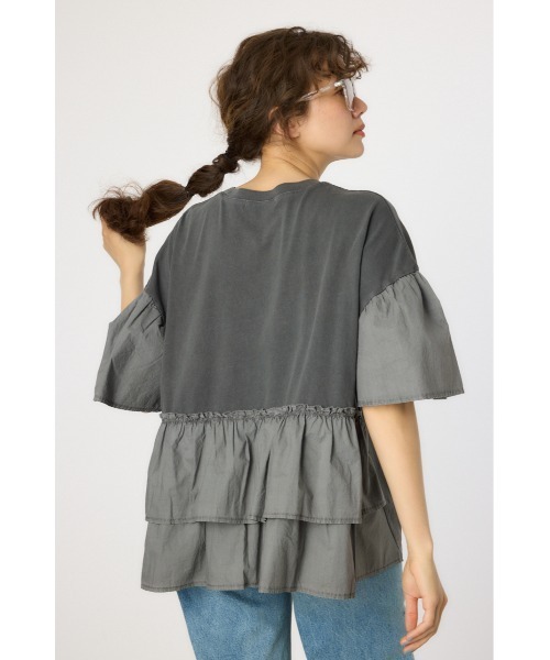 RODEO CROWNS WIDE BOWL（ロデオクラウンズワイドボウル）の「ピグメントバックフリルトップス（その他トップス・レディース・グリーン/ブラック/ライトピンク/オフホワイト・FREE）」の15枚目の写真