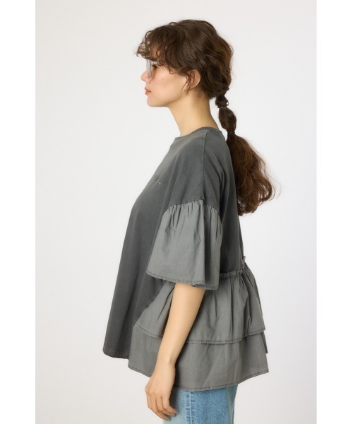 RODEO CROWNS WIDE BOWL（ロデオクラウンズワイドボウル）の「ピグメントバックフリルトップス（その他トップス・レディース・グリーン/ブラック/ライトピンク/オフホワイト・FREE）」の11枚目の写真