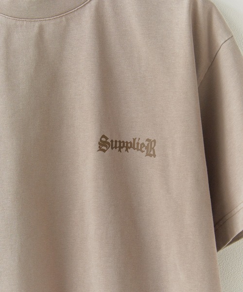 SUPPLIER(サプライヤー)の「SUPPLIER/サプライヤー Vintage Wash Melt Cross Rhinestone Tee Tシャツ(Tシャツ/カットソー・メンズ・ブラック/ベージュ・M/L/XL)」の8枚目の写真
