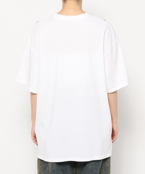 3.3 Field Trip (3.3フィールドトリップ)の「3.3 Field Trip/ビスチェプリントTシャツ(Tシャツ/カットソー・レディース・ホワイト/ブラック・FREE)」の9枚目の写真