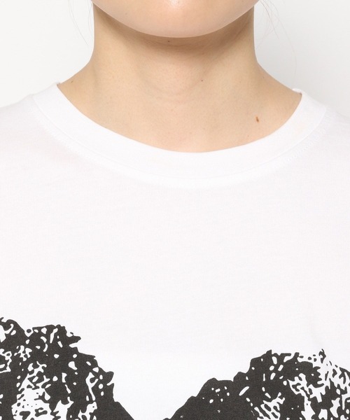 3.3 Field Trip (3.3フィールドトリップ)の「3.3 Field Trip/ビスチェプリントTシャツ(Tシャツ/カットソー・レディース・ホワイト/ブラック・FREE)」の10枚目の写真