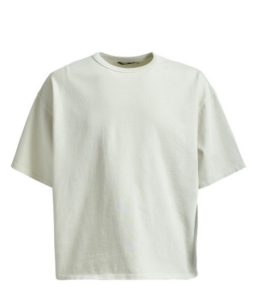 STYLISE(スタイライズ)の「【BREATH / ブレス】NEWRICH WIDE CROPPED TEE / クリーム [BR25SS-(Tシャツ/カットソー・メンズ・クリーム・M/L)」の1枚目の写真