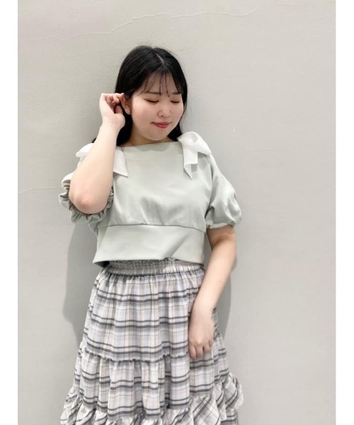 an another angelus（アンアナザーアンジェラス）の「【セットアップ対応】チェックティアードロングスカート/ fint　フィント（スカート・レディース・ホワイト×ブルー/ホワイト×パープル・FREE）」の18枚目の写真