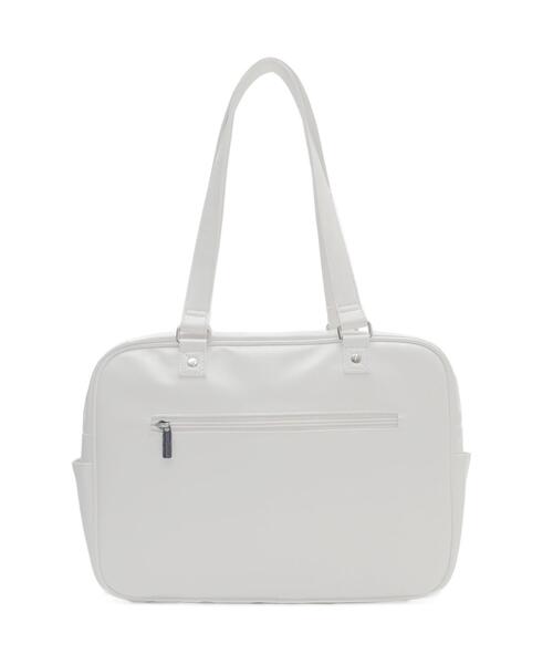 WEGO（ウィゴー）の「WEGO/スクールボストン痛バッグ（トートバッグ・レディース・ホワイト/ブラック・FREE）」の6枚目の写真