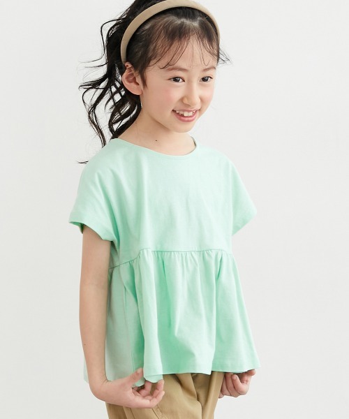 QUNTSTYLE(キュントスタイル)の「選べるデザイン半袖Tシャツ(Tシャツ/カットソー・キッズ・ホワイト系/ベージュ系/ブラック系/ミント/ラベンダー/ネイビー・120/110/130/100/160/150/140)」の4枚目の写真