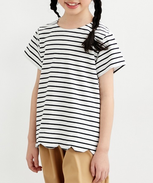 QUNTSTYLE(キュントスタイル)の「選べるデザイン半袖Tシャツ(Tシャツ/カットソー・キッズ・ホワイト系/ベージュ系/ブラック系/ミント/ラベンダー/ネイビー・120/110/130/100/160/150/140)」の7枚目の写真