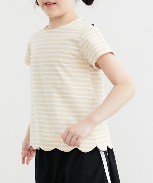 QUNTSTYLE(キュントスタイル)の「選べるデザイン半袖Tシャツ(Tシャツ/カットソー・キッズ・ホワイト系/ベージュ系/ブラック系/ミント/ラベンダー/ネイビー・120/110/130/100/160/150/140)」の12枚目の写真