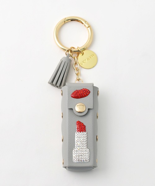 LAZY SUSAN（レイジースーザン）の「チャームリップリップ２（キーホルダー・レディース・ライトグリーン/ブラック/グレー/ライトイエロー・FREE）」の3枚目の写真