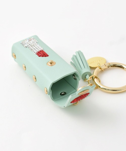 LAZY SUSAN（レイジースーザン）の「チャームリップリップ２（キーホルダー・レディース・ライトグリーン/ブラック/グレー/ライトイエロー・FREE）」の9枚目の写真