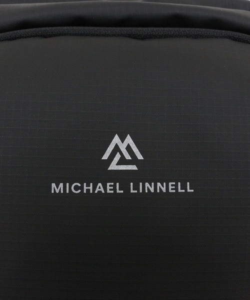 MICHAEL LINNELL（マイケル リンネル）の「【MICHAEL LINNELL/マイケルリンネル】2Way Body Bag　バックパック　ショルダーバッグ　軽量　撥水　リフレクタープリント　ワンポイントブランドロゴ（バックパック/リュック・メンズ・ブラック・FREE）」の8枚目の写真