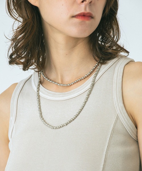 ROSE BUD（ローズバッド）の「BEADS 100cm LONG NECKLACE（ネックレス・レディース・シルバー・ONE SIZE）」の13枚目の写真