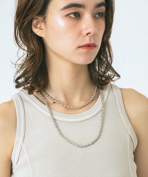 ROSE BUD（ローズバッド）の「BEADS 100cm LONG NECKLACE（ネックレス・レディース・シルバー・ONE SIZE）」の14枚目の写真