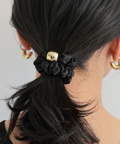 BARNYARDSTORM(バンヤードストーム)の「BARNYARDSTORM / メタルボールシュシュ(シュシュ・レディース・ネイビー/ブラック・FREE)」の3枚目の写真