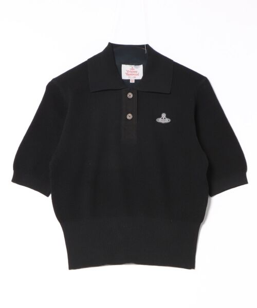 ヴィヴィアン　オーブ　ポロシャツ ｵｰｶﾞﾆｯｸｺｯﾄﾝﾜｯﾌﾙﾍﾞｰｼｯｸﾎﾟﾛﾄｯﾌﾟ（ポロシャツ）｜Vivienne