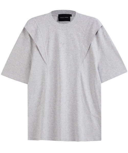 FreeZone（フリーゾーン）の「シンプルデザインユニセックスTシャツ（Tシャツ/カットソー・メンズ・グレー/ブラック・F）」の4枚目の写真