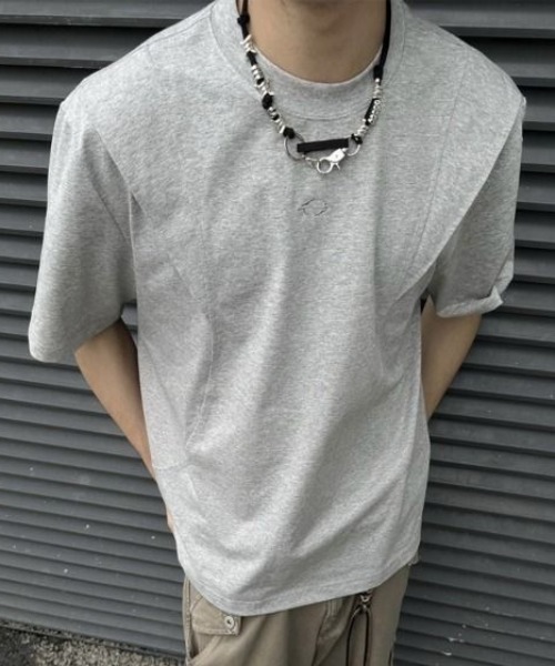 FreeZone（フリーゾーン）の「シンプルデザインユニセックスTシャツ（Tシャツ/カットソー・メンズ・グレー/ブラック・F）」の9枚目の写真