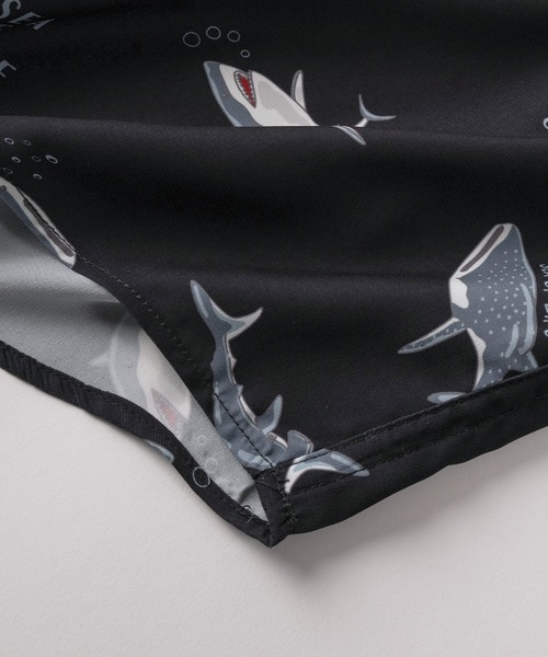 make a ray!（メイク ア レイ！）の「【70】接触冷感 総柄プリント 半袖シャツ/ユニセックス/イヌ/ネコ/シャーク/ペンギン/ラムネ/アイスキャンディー（シャツ/ブラウス・メンズ・ブラック系その他2/ブラック系その他3/ブラック系その他/ホワイト系その他2/ホワイト系その他3/ホワイト系その他4/ブルー系その他/ホワイト系その他/ミント/グリーン/ブルー/サックスブルー/ブラック/ネイビー/ホワイト/ベージュ・M/L）」の20枚目の写真