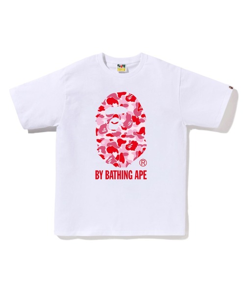 A BATHING APE（アベイシングエイプ）の「ABC CAMO BY BATHING APE TEE（Tシャツ/カットソー・メンズ・ホワイト×ブルー/ブラック×グリーン/ホワイト×グリーン/ホワイト×ピンク/ブラック×ブルー/ブラック×ピンク・XX-LARGE/XXX-LARGE/MEDIUM/X-LARGE/SMALL/LARGE）」の3枚目の写真