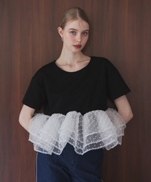 ♡新品未使用タグ付♡Meraki.フェミニンペプラムトップス ピンク フェミニンペプラムトップス（その他トップス）｜MERAKI（メラキ