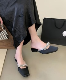 MILAE（ミレ）の「リボンスクエアトゥパンプス（パンプス）」