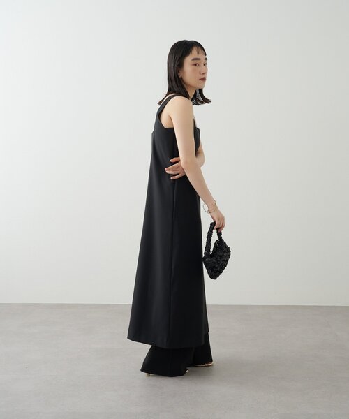 Omekashi（オメカシ）の「スクエアノースリワンピース（ワンピース・レディース・キャメル/ブラック・38/36）」の8枚目の写真