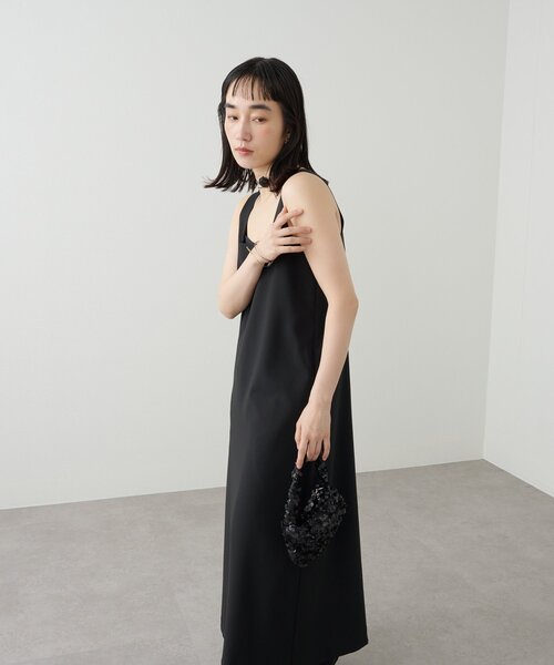Omekashi（オメカシ）の「スクエアノースリワンピース（ワンピース・レディース・キャメル/ブラック・38/36）」の10枚目の写真