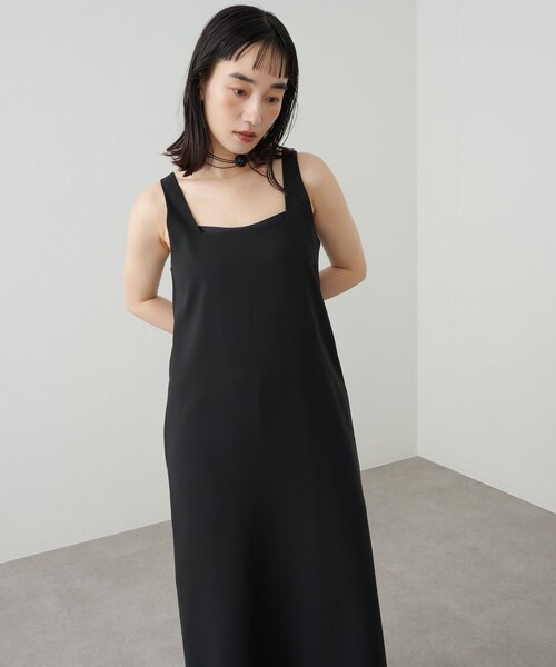 Omekashi（オメカシ）の「スクエアノースリワンピース（ワンピース・レディース・キャメル/ブラック・38/36）」の11枚目の写真