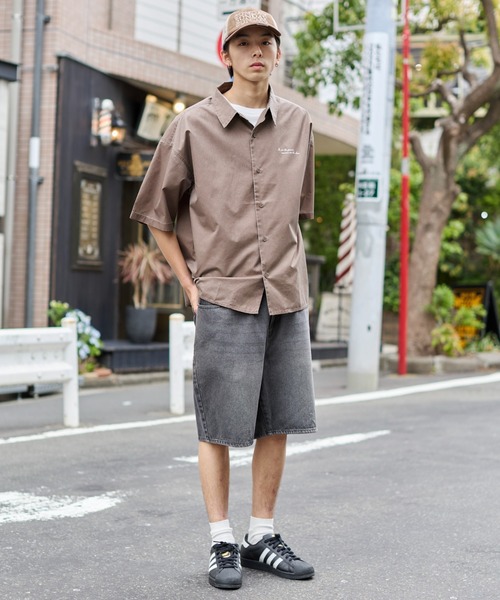 WEGO（ウィゴー）の「WEGO/ピグメントDRYシャツ（シャツ/ブラウス・メンズ・ブラウン系その他/グレー系その他・MEDIUM/LARGE）」の16枚目の写真