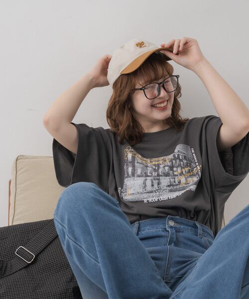 RETRO GIRL（レトロガール）の「アソートグラフィックBIGTEE（Tシャツ/カットソー・レディース・ホワイト系その他/オフホワイト/チャコールグレー/ブラック・FREE）」の20枚目の写真