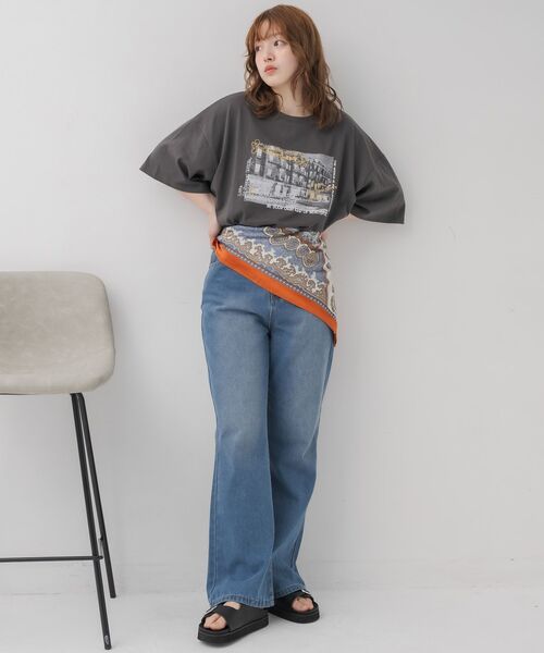 RETRO GIRL（レトロガール）の「アソートグラフィックBIGTEE（Tシャツ/カットソー・レディース・ホワイト系その他/オフホワイト/チャコールグレー/ブラック・FREE）」の21枚目の写真