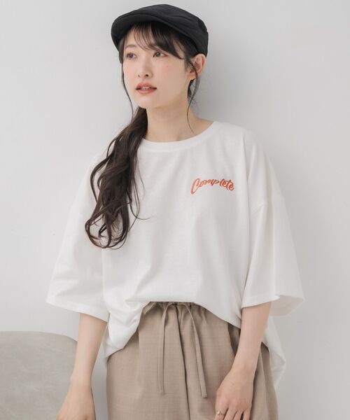 RETRO GIRL（レトロガール）の「アソートグラフィックBIGTEE（Tシャツ/カットソー・レディース・ホワイト系その他/オフホワイト/チャコールグレー/ブラック・FREE）」の13枚目の写真
