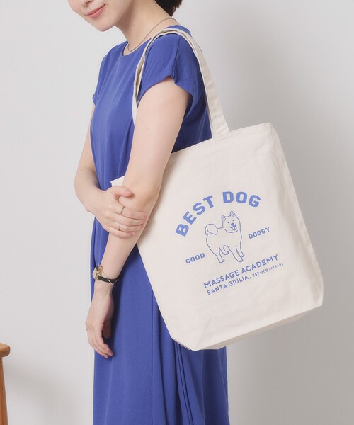 ITS'DEMO(イッツデモ)の「【A4対応】グラフィックトート(トートバッグ・レディース・アイボリー系4/アイボリー系3/ブラック/アイボリー/アイボリー系7/アイボリー系/アイボリー系6/アイボリー系5・00)」の4枚目の写真