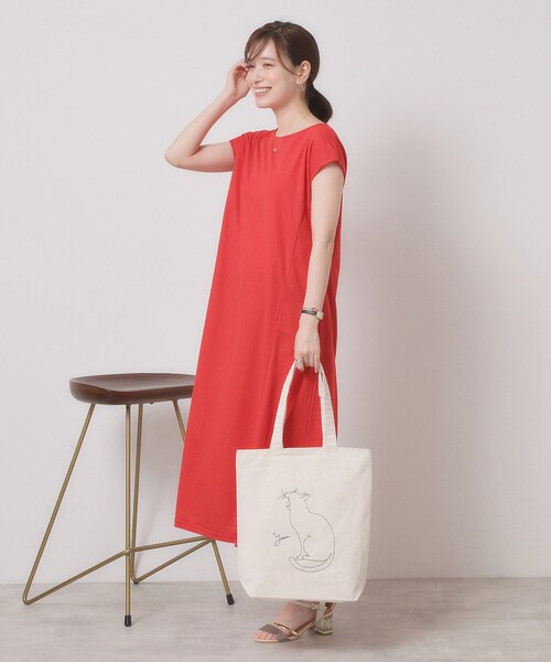 ITS'DEMO(イッツデモ)の「【A4対応】グラフィックトート(トートバッグ・レディース・アイボリー系4/アイボリー系3/ブラック/アイボリー/アイボリー系7/アイボリー系/アイボリー系6/アイボリー系5・00)」の16枚目の写真