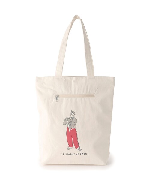 ITS'DEMO(イッツデモ)の「【A4対応】グラフィックトート(トートバッグ・レディース・アイボリー系4/アイボリー系3/ブラック/アイボリー/アイボリー系7/アイボリー系/アイボリー系6/アイボリー系5・00)」の21枚目の写真