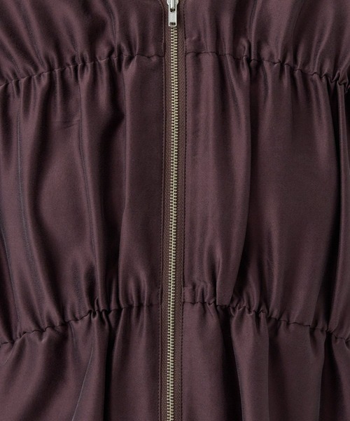 Chaos（カオス）の「Chaos(カオス)/クシュクシュブルゾン　◆セットアップ可◆（ブルゾン・レディース・アイボリー/ダークブラウン系・FREE）」の17枚目の写真