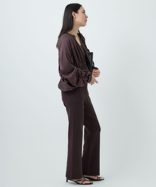 Chaos（カオス）の「Chaos(カオス)/クシュクシュブルゾン　◆セットアップ可◆（ブルゾン・レディース・アイボリー/ダークブラウン系・FREE）」の21枚目の写真