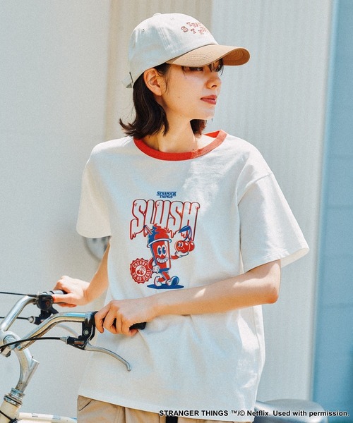 STRANGER THINGS】コラボ SCOOPリンガーTシャツ（Tシャツ