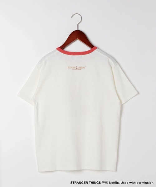 tシャツ 「STRANGER THINGS」コラボ SCOOPリンガーTシャツ レディース STRANGER THINGS】コラボ SCOOPリンガーTシャツ（Tシャツ