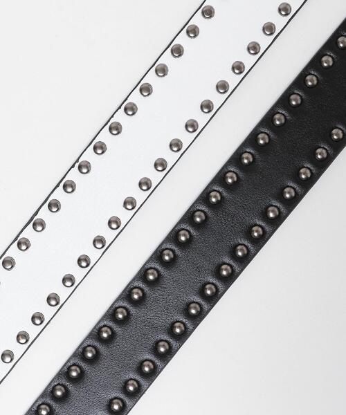 WEGO（ウィゴー）の「WEGO/シンプルスタッズベルト（ベルト・レディース・ブラック/ホワイト・FREE）」の4枚目の写真