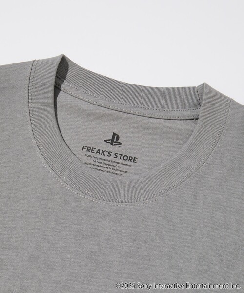 FREAK'S STORE（フリークスストア）の「PlayStation LOGO TEE / プレイステーションロゴ プリントTシャツ（Tシャツ/カットソー・メンズ・ホワイト/グレー/チャコールグレー・MEDIUM/LARGE）」の5枚目の写真