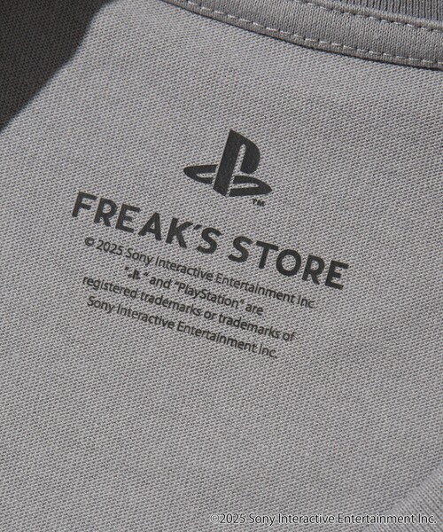 FREAK'S STORE（フリークスストア）の「PlayStation LOGO TEE / プレイステーションロゴ プリントTシャツ（Tシャツ/カットソー・メンズ・ホワイト/グレー/チャコールグレー・MEDIUM/LARGE）」の6枚目の写真