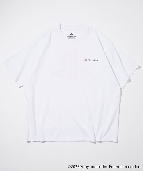FREAK'S STORE（フリークスストア）の「PlayStation LOGO TEE / プレイステーションロゴ プリントTシャツ（Tシャツ/カットソー・メンズ・ホワイト/グレー/チャコールグレー・MEDIUM/LARGE）」の16枚目の写真