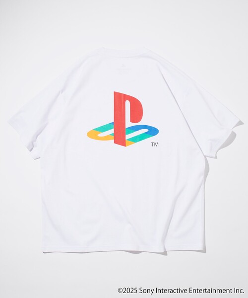 FREAK'S STORE（フリークスストア）の「PlayStation LOGO TEE / プレイステーションロゴ プリントTシャツ（Tシャツ/カットソー・メンズ・ホワイト/グレー/チャコールグレー・MEDIUM/LARGE）」の17枚目の写真