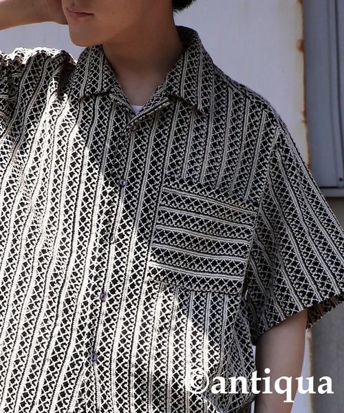 antiqua(アンティカ)の「レース開襟シャツ(シャツ/ブラウス・レディース・ブラック・P/R)」の19枚目の写真