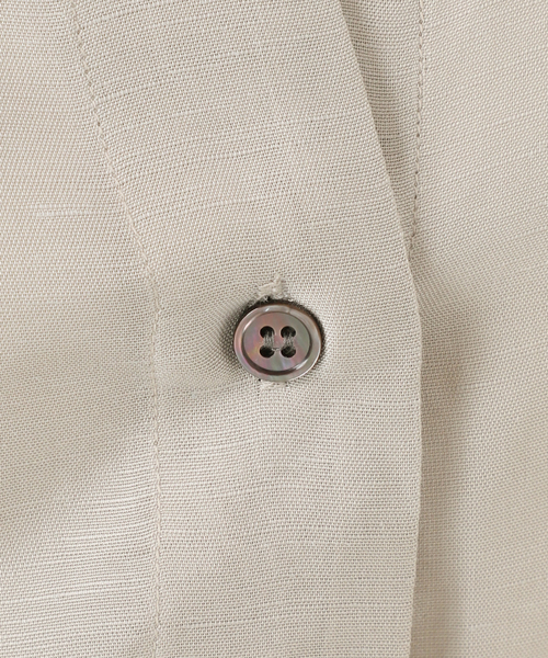 JOURNAL STANDARD（ジャーナルスタンダード）の「シアーリネンノーカラーブラウス（シャツ/ブラウス・レディース・ブラック/ライトグレー/ピンク・FREE）」の16枚目の写真