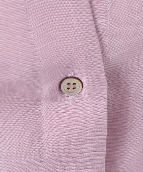 JOURNAL STANDARD（ジャーナルスタンダード）の「シアーリネンノーカラーブラウス（シャツ/ブラウス・レディース・ブラック/ライトグレー/ピンク・FREE）」の9枚目の写真