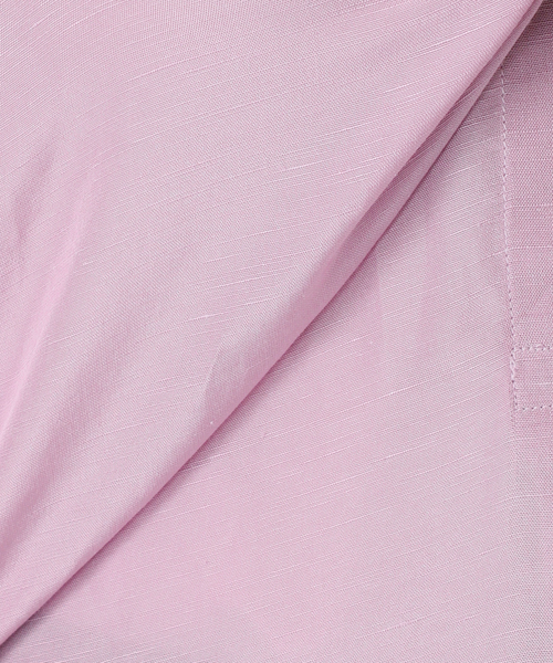 JOURNAL STANDARD（ジャーナルスタンダード）の「シアーリネンノーカラーブラウス（シャツ/ブラウス・レディース・ブラック/ライトグレー/ピンク・FREE）」の10枚目の写真