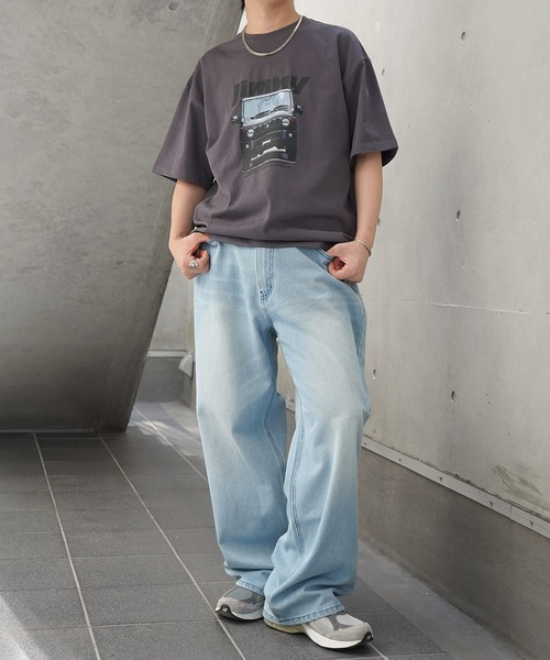 ILL'S(イルズ)の「スラブデニム バギーパンツ グラデーションデニム ヴィンテージメイク(デニムパンツ・メンズ・ブラウン/グリーン/ブルー系その他/ブラック系その他/サックスブルー・M/L)」の20枚目の写真